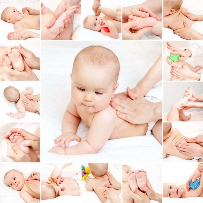 baby massage photo