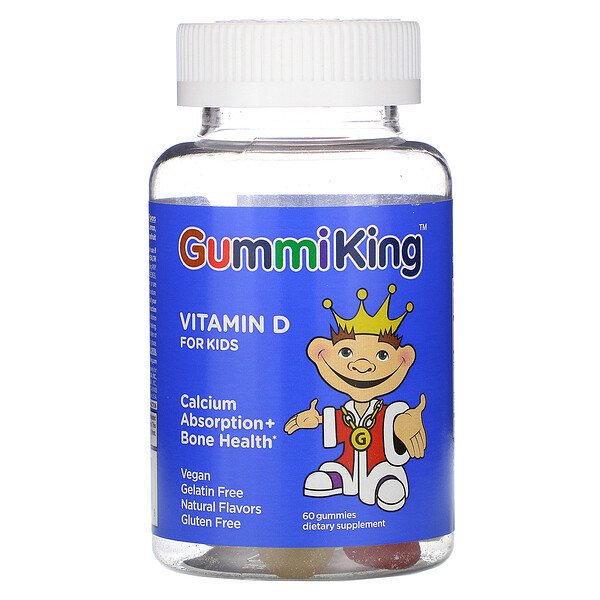 Gummi King, Vitamin D, 60 gummi