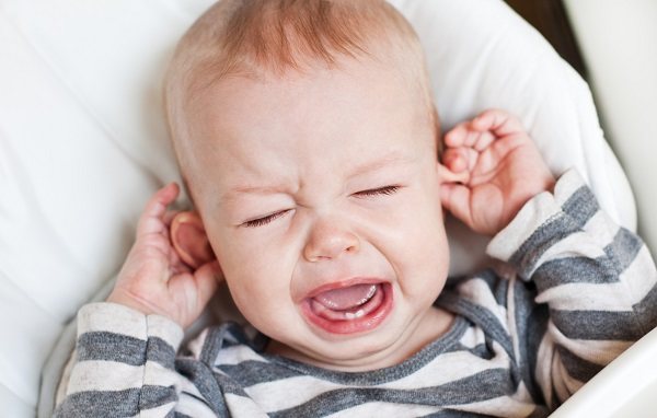 Otitis in a baby