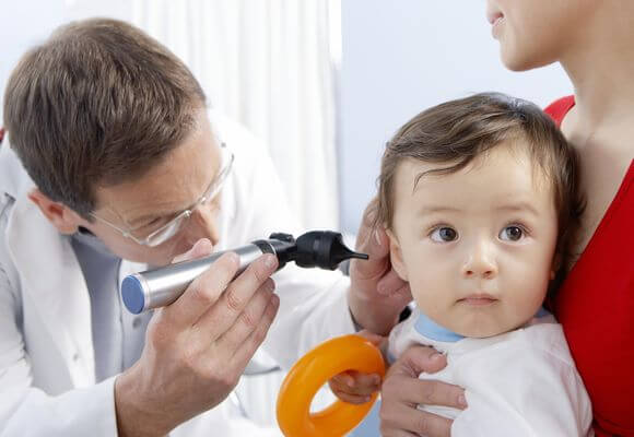 otitis in a child