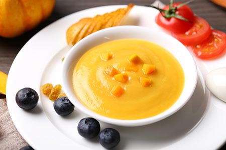 Complementary foods in the form of baby puree