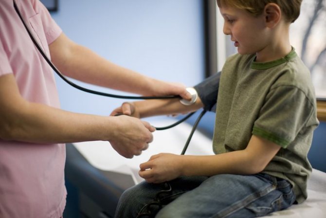 Pulse and blood pressure in children: norms and standards of child physical health
