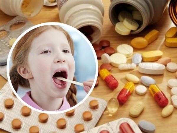 Таблетки от горла для детей